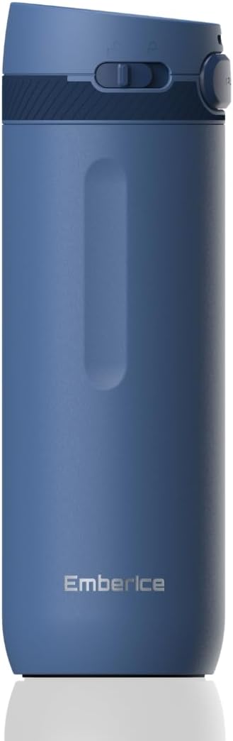 EmberIce 20 oz Thermos Vacuum cleaner Insulated Bottles – Dual Wall Coffee Thermal for Travelers & Campers, Keeps Drinks Hot 18 H, Cold 24 H, Leak-Free, BPA-Free, Food-Grade Stainless-steel (Royal Blue)