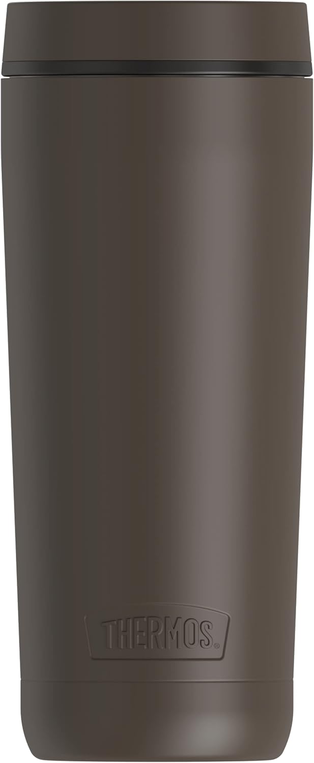 THERMOS ALTA Collection Stainless Steel Stemless Glass 18 Ounce, Coffee Black