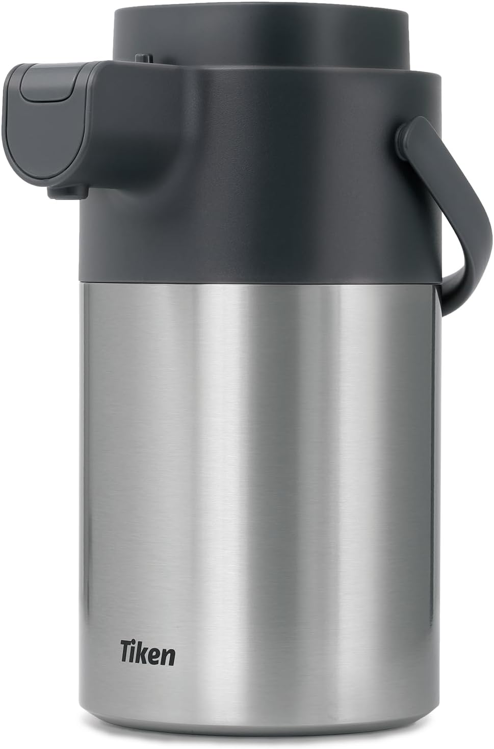 Airpot Coffee Dispenser with Pump – 102 oz/ 3 L Thermal Coffee Carafes for Hot Beverage – Stainless-steel Insulated Coffee Thermos Carafe, Silver