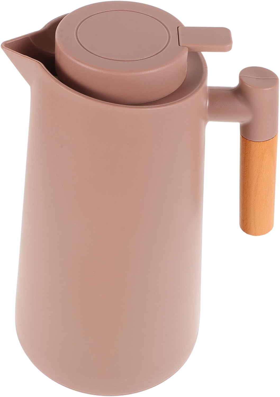 Garneck Thermal Carafe with Lid Protected Coffee Container for Hot Cold Beverages Lightweight Handle Water Jug for Home Office Outdoor Use Elegant Design for Tea Coffee