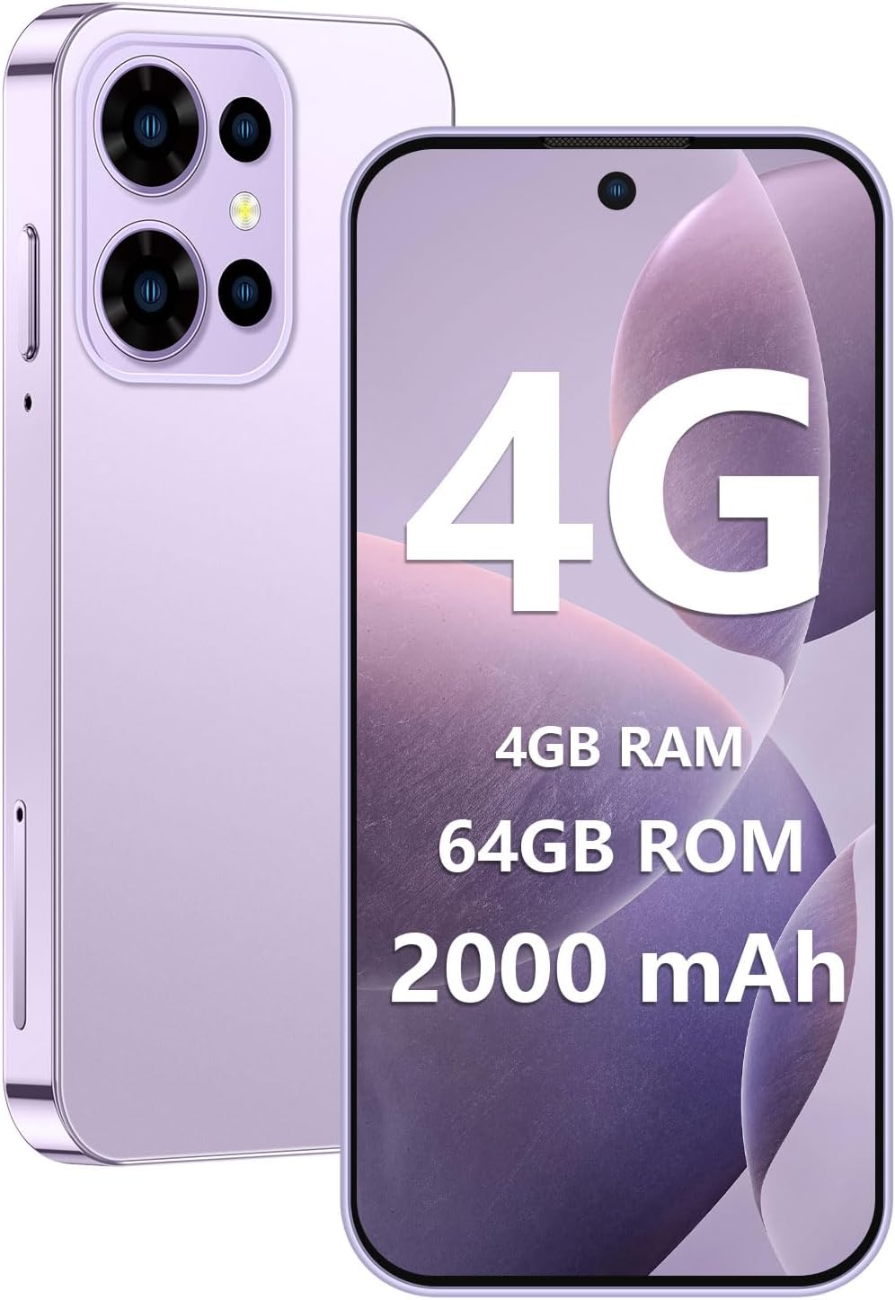 Mini Phone,Mini Smartphone 4G Unlocked with 3.88″ HD Full Screen,4GB+64GB,2000mAh Battery,Dual SIM, Small Cell Phone, Mobile Phones for Kids, Best Gift for Kids – Pink