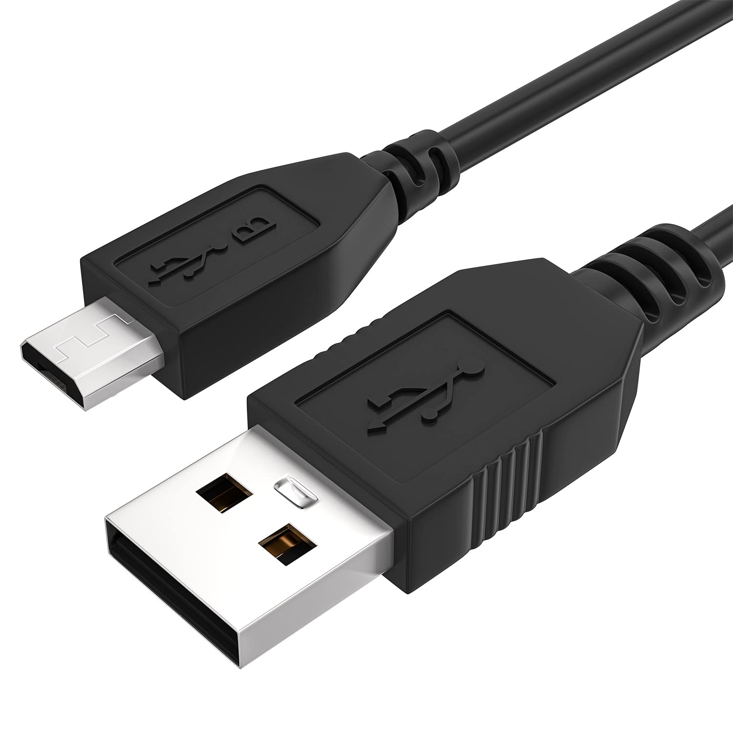 Maeline Micro USB Wire USB 2.0 A-Male to Micro B Cord Rapid Charging Cord High Speed USB Sturdy Cheap Android Battery Charger Cable Television (2 Pack, 3 feet)