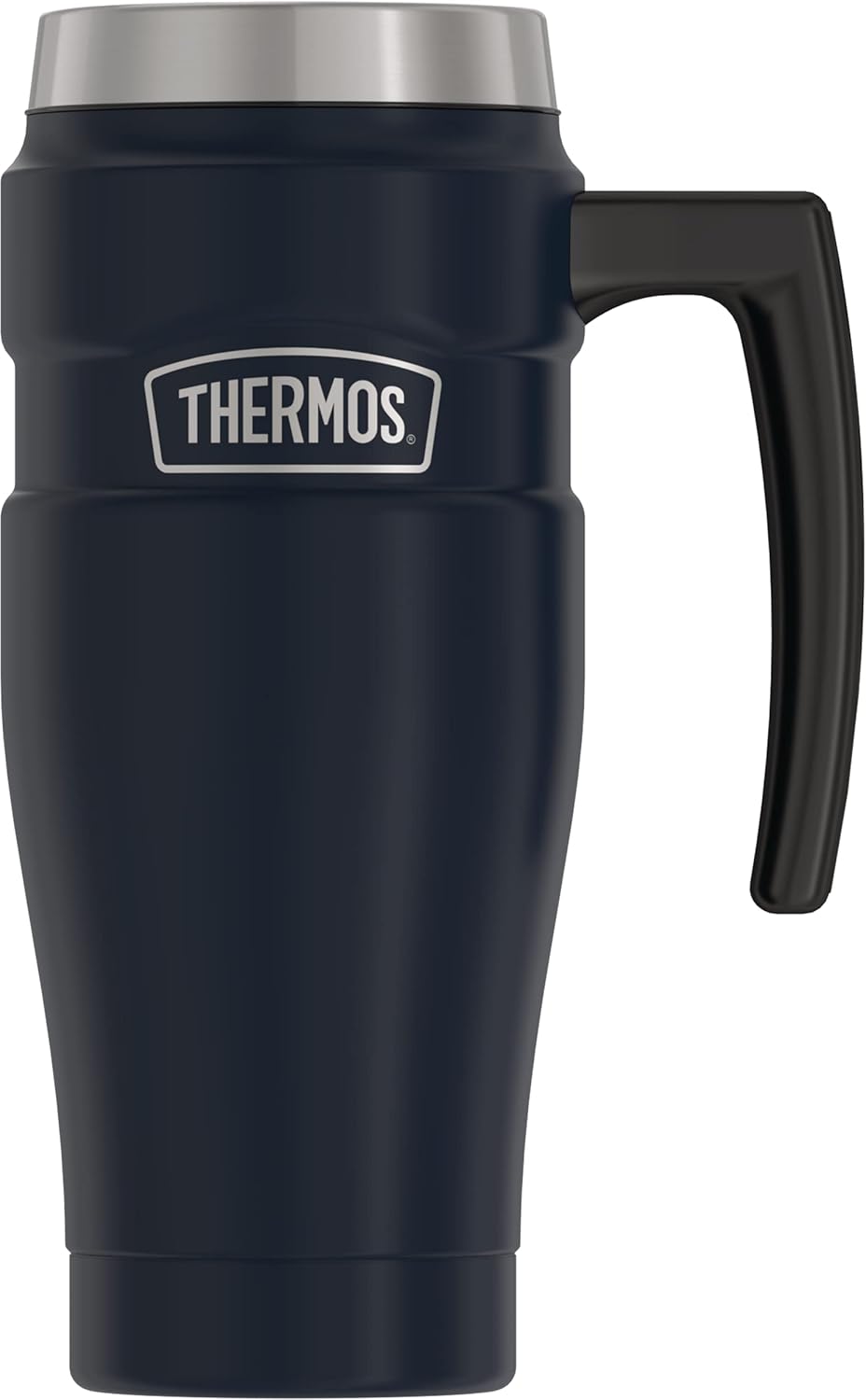 THERMOS Stainless King Vacuum-Insulated Traveling Cup, 16 Ounce, Twelve O’clock At Night Blue