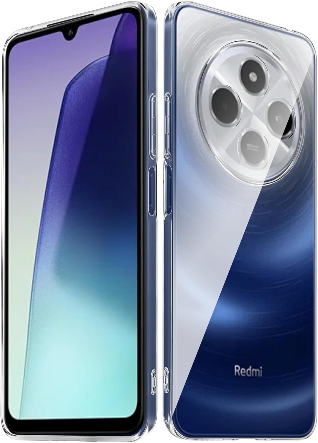Compatible with Xiaomi Redmi 14C/Poco C75 Case(Clear TPU),Shockproof Bumper Cover Anti-Scratch Protective Slim Thin Crystal Phone Case for Redmi 14C/Poco C75