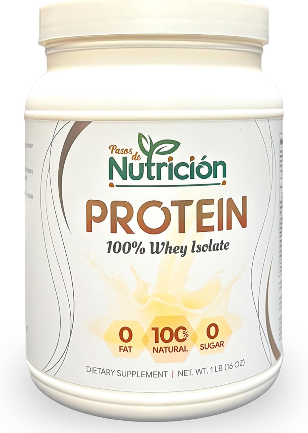 Nutricion Ahora Whey Protein Isolate Powder, Unflavored, 1 lb – 0g Sugar, Low Carb, Keto-Friendly – Lactose-Free, Gluten-Free, High Protein Supplement for Shakes, and Smoothies