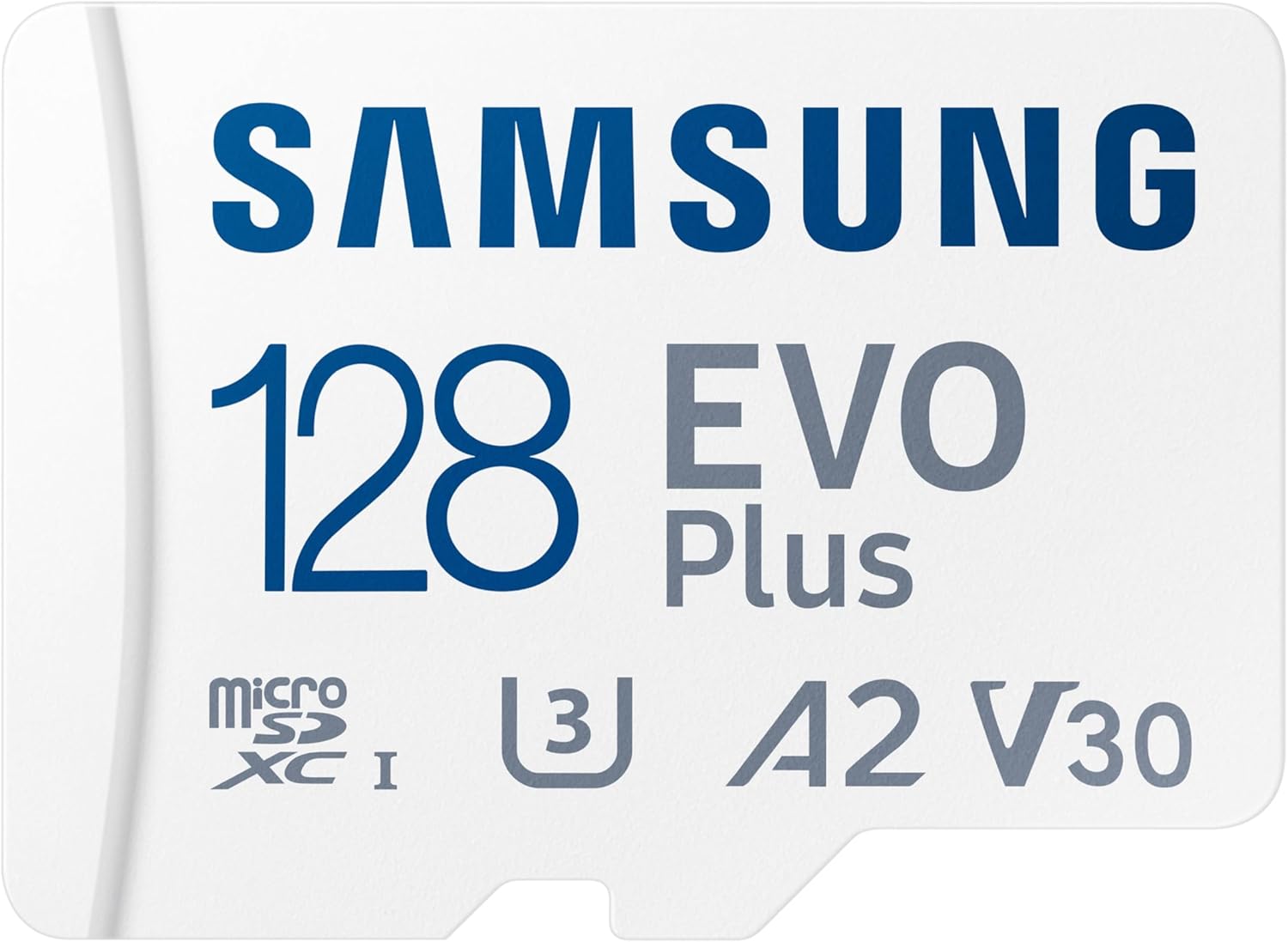 Samsung EVO Plus microSD Memory Card + Adapter, 128GB microSDXC, Speeds Up to 160 MB/s, UHS-I, C10, U3, V10, A3, Upgrade Storage for Phones, Tablets, Gaming Consoles, DSLR Cameras, PCs, MB-MC128SA/AM