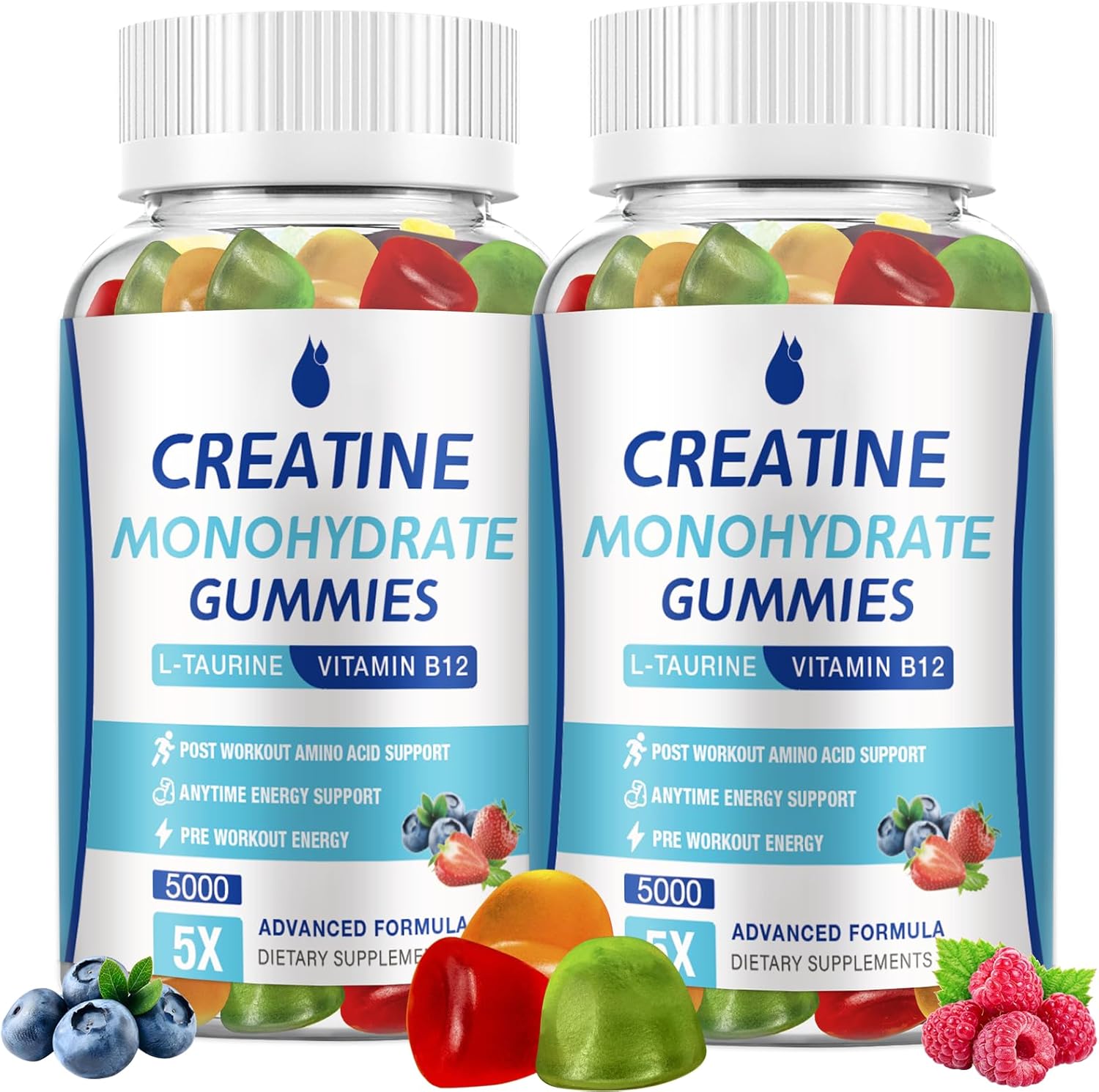 Creatine Monohydrate Gummies Sugar Free, Vegan