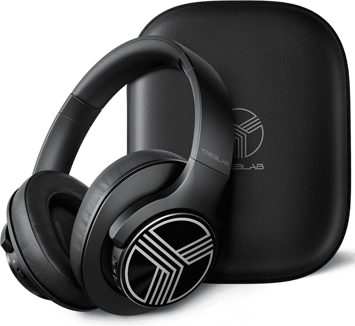 TREBLAB Z 2 Active Sound Cancelling Exercise Headphones – Signature-HD Audio, Deep Bass, 35 H Battery, Comfy, Collapsible Over Ear Bluetooth Headphones Wireless. for Fitness center, Sporting Activity, Travel. Mic for Calls