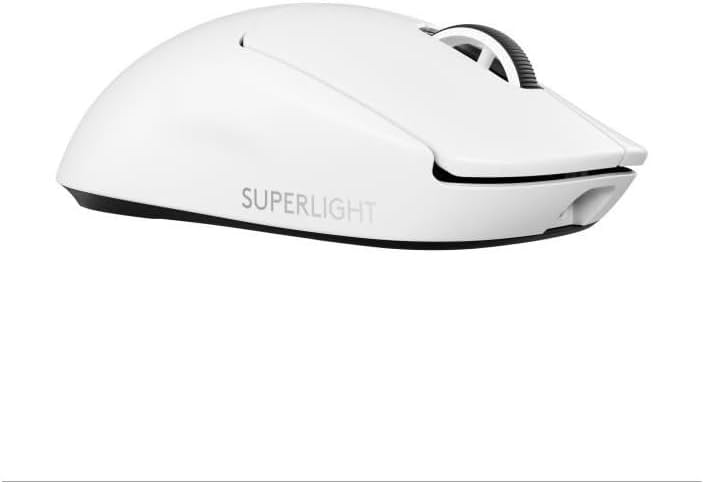 Logitech G PRO X SUPERLIGHT 2 LIGHTSPEED Wireless Gaming Mouse, 8K Polling, Light Weight, 60g, LIGHTFORCE Hybrid Switch, HERO 2 Sensor, 888 IPS, 44K DPI, 5 Programmable Buttons, USB-C, PC/Mac – White