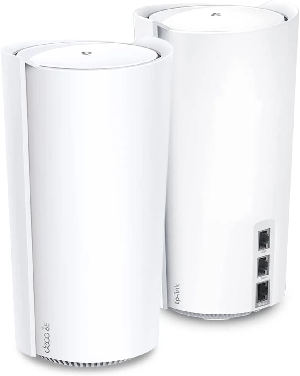 TP-Link Deco Mesh WiFi AXE11000 Tri-Band WiFi 6E Mesh Network System(Deco XE200) – Replaces Wireless Internet Router and Extender, 10Gbps Ethernet Port, Compatible with Alexa, 2-Pack, White