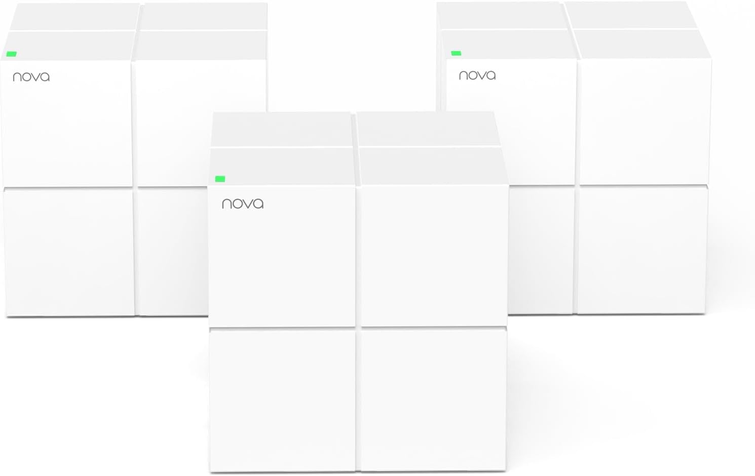 Tenda Nova Mesh WiFi System MW6 – Covers up to 3500 sq.ft – AC1200 Whole Home WiFi Mesh System – Gigabit Dual-Band Mesh Network – Replaces Wireless Router and WiFi Extender – 3-Pack