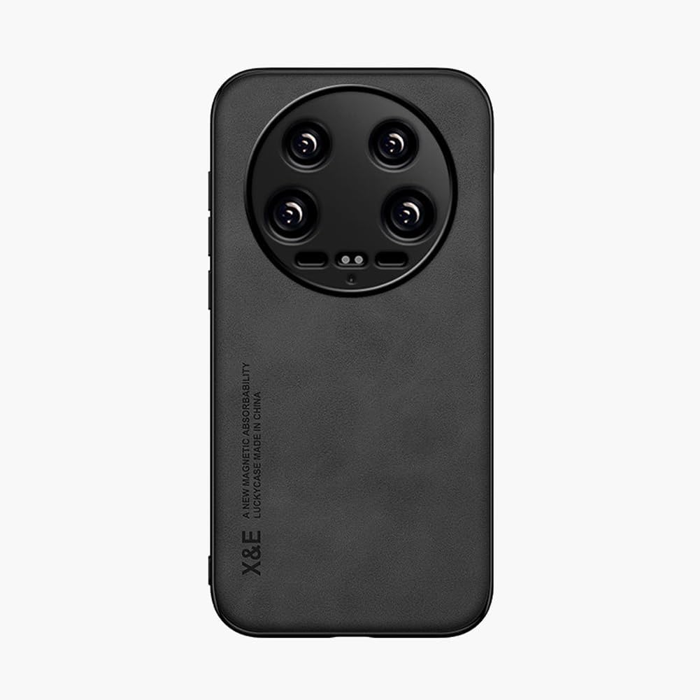 Silklike Case for Xiaomi 14 Ultra – Cover Bumper Built-in Metal Plate for Xiaomi 14 Ultra – Black