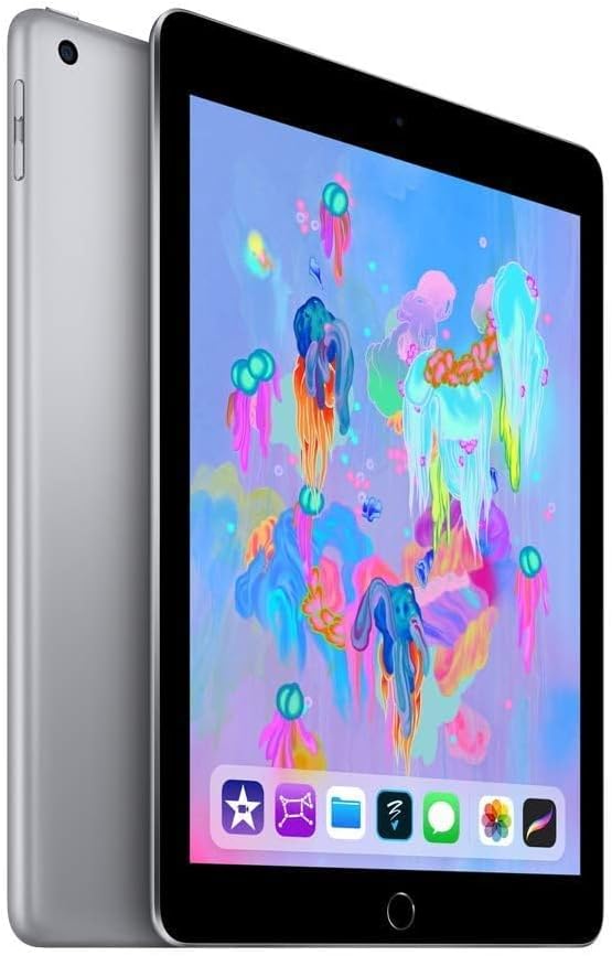 Apple iPad (2018 Model) with Wi-Fi only 32GB Apple 9.7in iPad – Space Gray (Renewed)