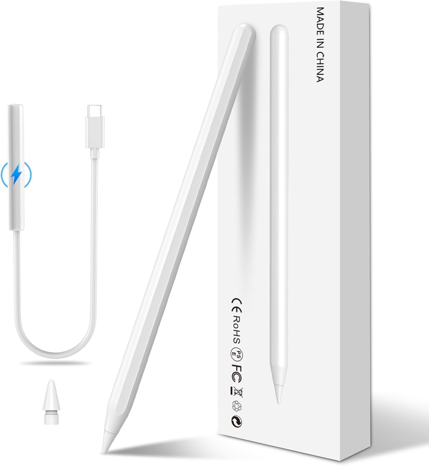 COO Apple Pencil 2nd Gen with Magnetic Charging, Compatible with iPad Pro, Air, Mini, 10/9/8/7/6