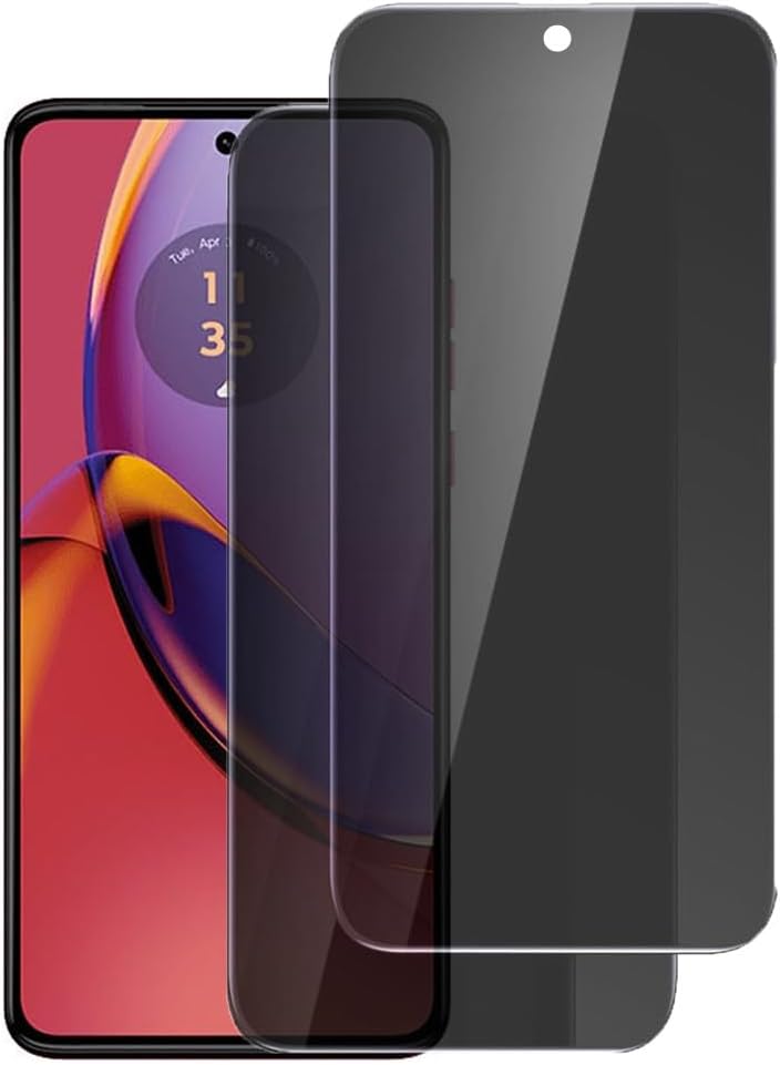 VIESUP for Motorola Moto G84 6.5″ Privacy Screen Protector, [2pack] Anti-spy Anti-Scratch Easy Install Tempered Glass for Motorola Moto G84