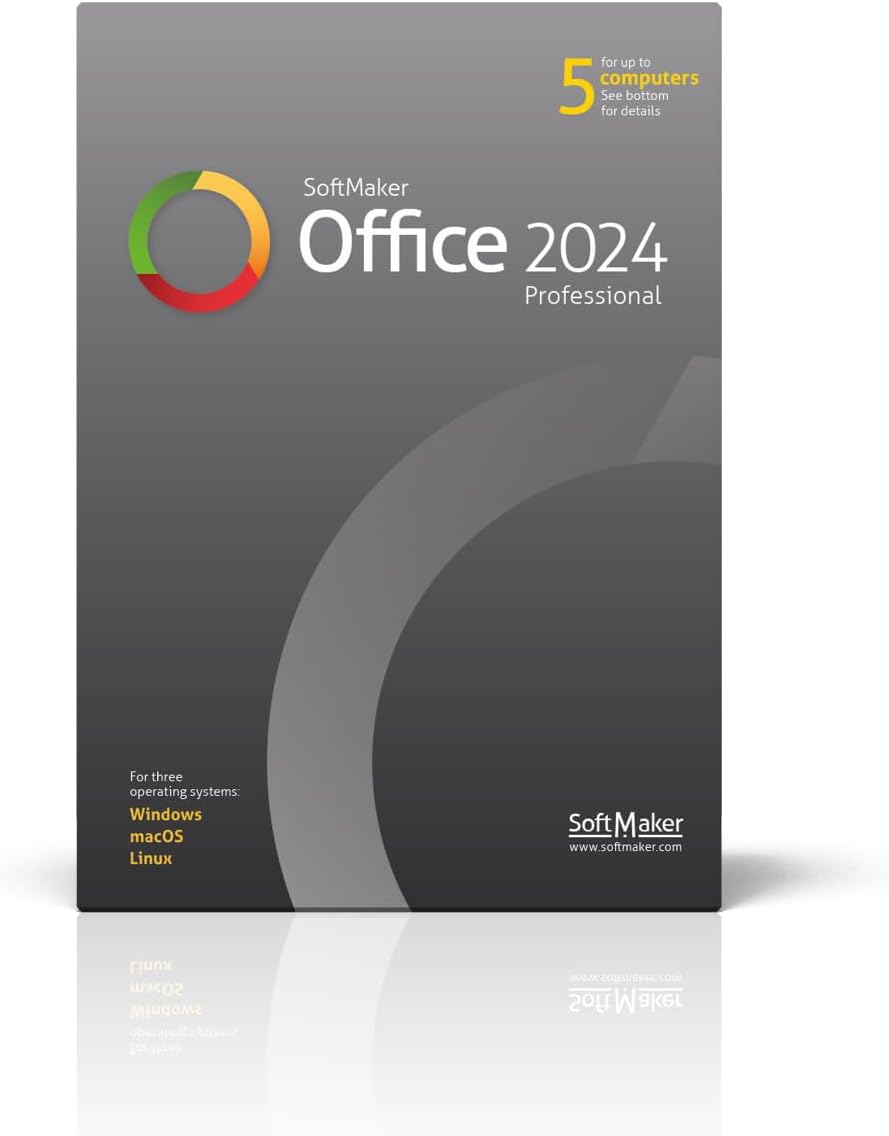 SoftMaker Office Professional 2024 (5 users) for Windows, Mac and Linux [PC/Mac Online Code]