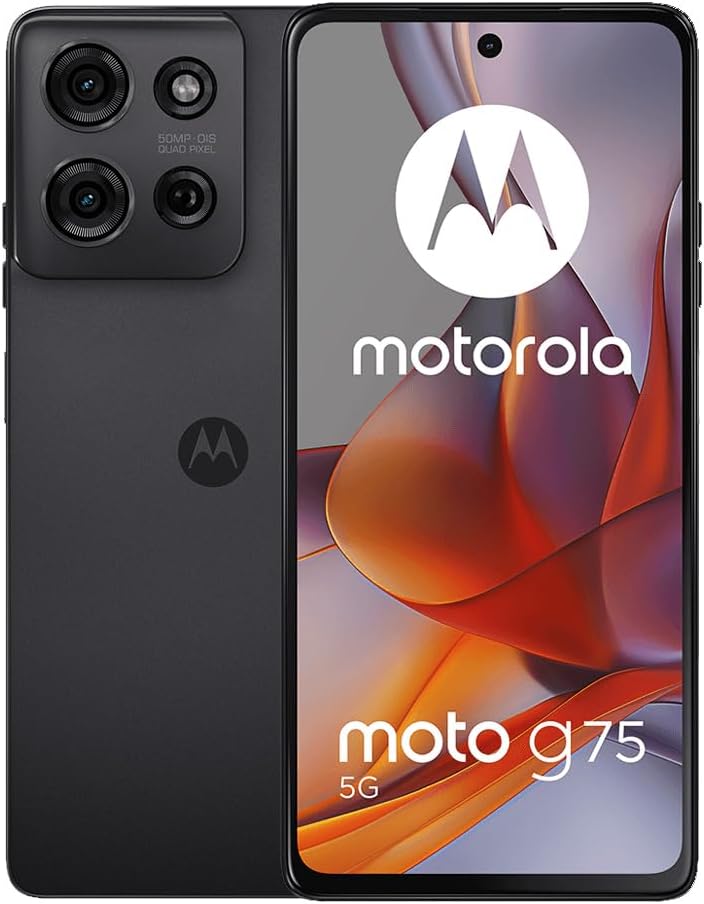 Motorola Moto G75 5G (XT2437-2) Dual Sim 8+256GB | International Model | GSM Factory Unlocked | Compatible with Metro PCS, T-Mobile, Mint, Tello | 6.78″ LCD Display | 50MP Camera – (Gray)