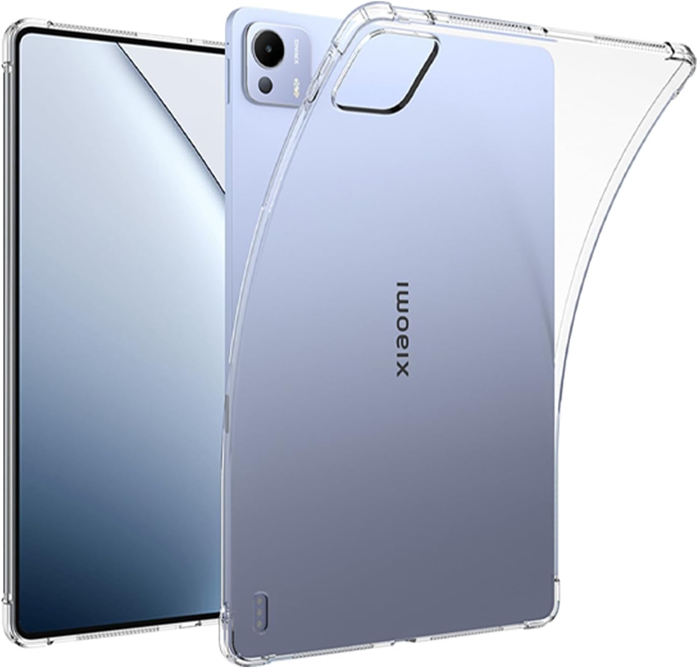 for Xiaomi Pad 7 Ultra 14 inch Case,Slim & Lightweight Soft TPU Anti-Scratch Back with Shockproof Impact Resistant Raised Edge -Transparent