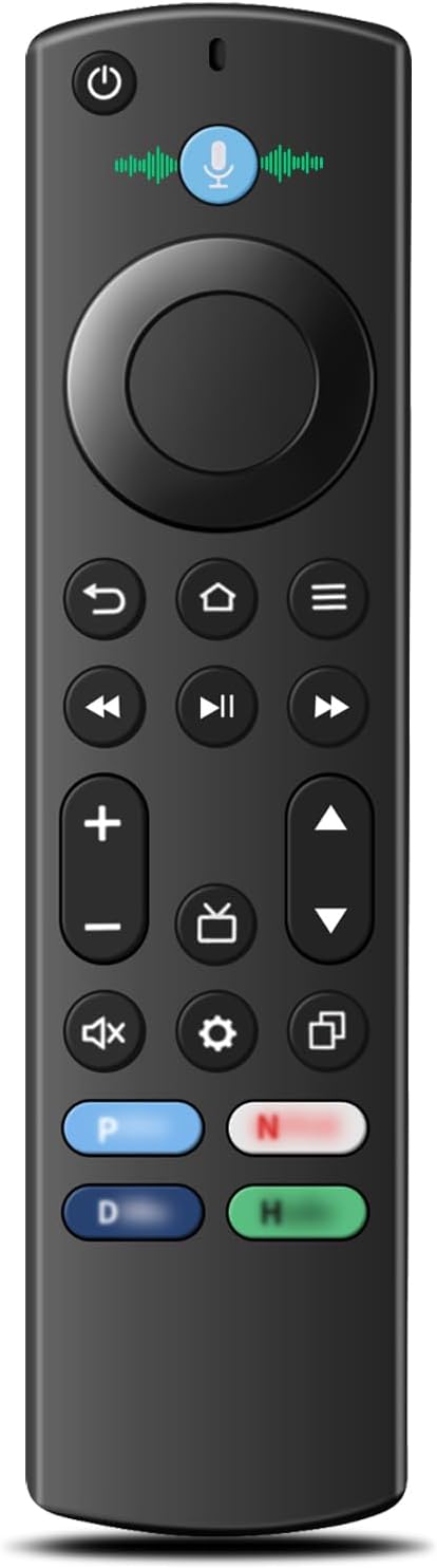 Replacement Voice TV Remote Compatible with AMZ Stick (4K, 4K Max, HD, Lite), TV Cube, Fit for Insignia, Toshiba Smart TVs
