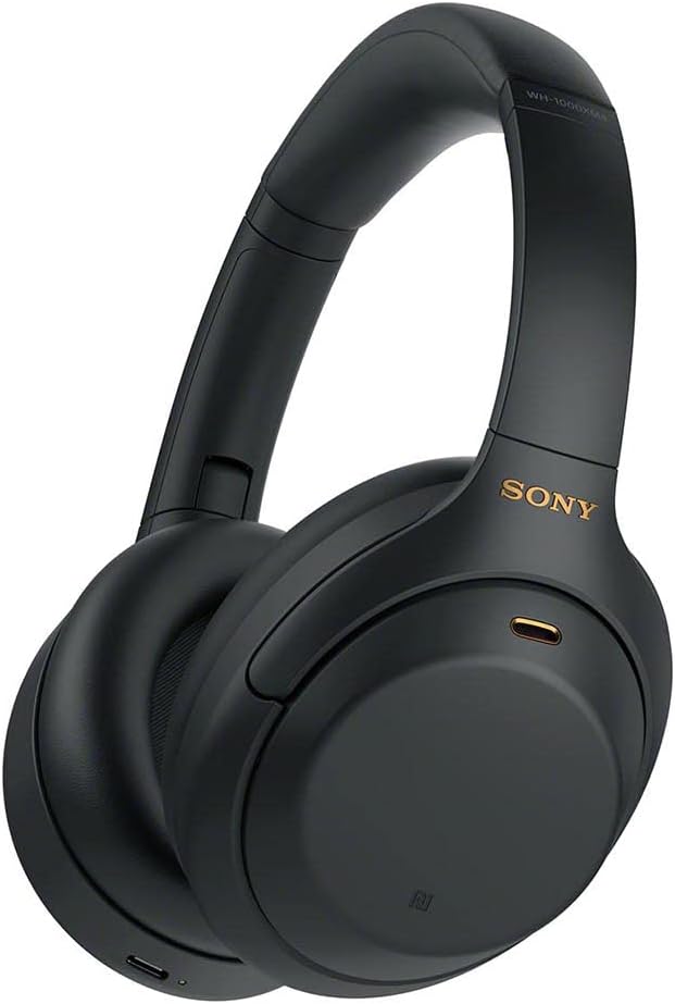 Sony WH-1000XM4 Wireless Premium Noise Canceling Overhead Headphones – 30hr Battery Life, Over Ear Style with Mic for Phone-Call and Alexa Voice Control – Black International Version