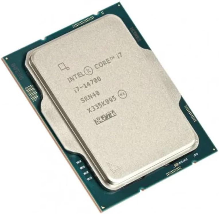 Intel Core i7-14700 Desktop Processor CPU: 20 Cores (8P+12E), 28 Threads, Up to 5.5 GHz Max Turbo Freq, 33MB Intel Smart Cache, LGA1700 – Reliable Performance for Gaming, Home and Office