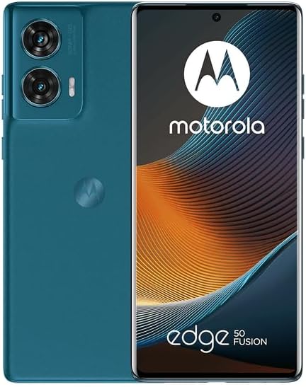 Motorola Moto Edge 50 Fusion 5G (XT2429-1) Dual Sim | GSM Unlocked | 6.7″ P-OLED 120Hz Display | 8GB Ram 256GB Storage – International Version – (Green)
