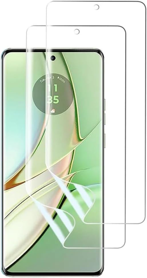 High Sensitivity Hydrogel Screen Protector for Motorola Edge 50 Pro, 2 Pieces Transparent Soft TPU Protective Film (NOT Tempered Glass) [Clear HD]