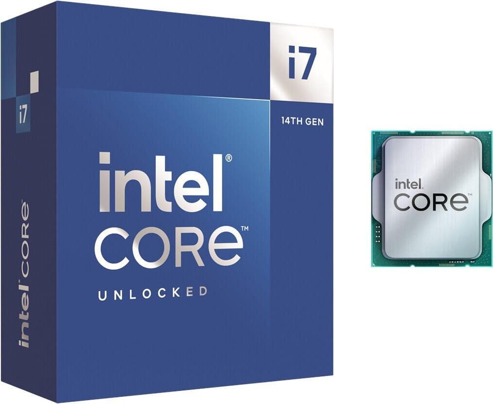 Intel® Core i7-14700K New Gaming Desktop Processor 20 cores (8 P-cores + 12 E-cores) with Integrated Graphics – Unlocked