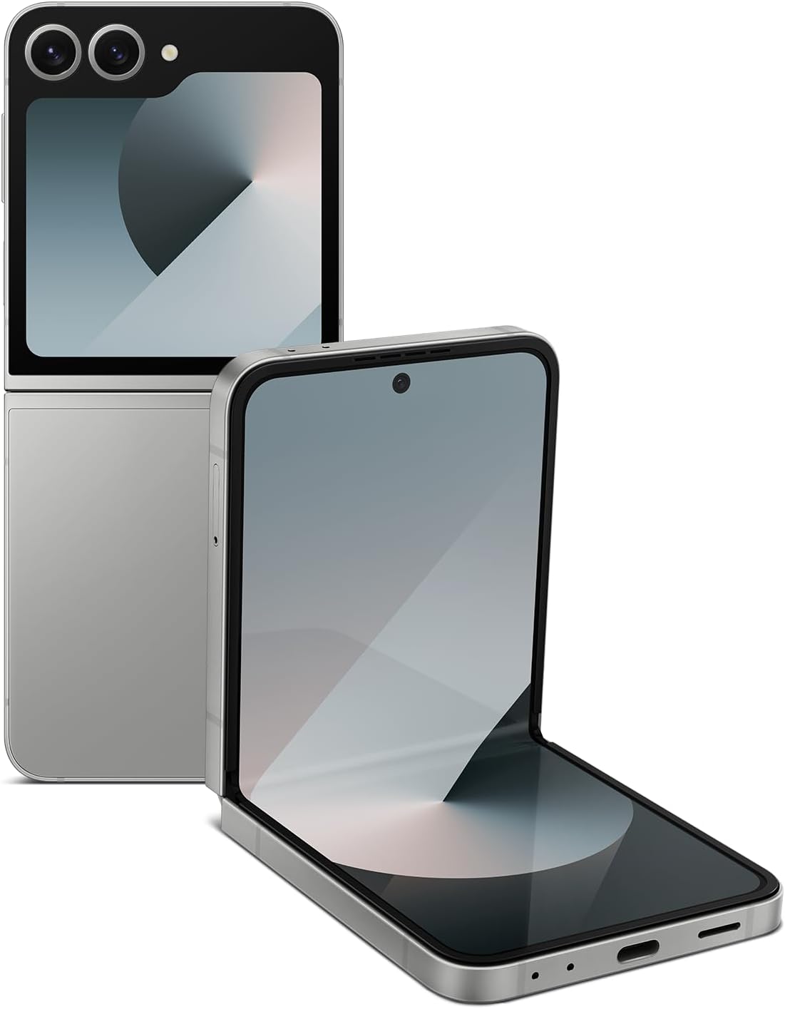 Samsung Galaxy Z Flip6, 256GB Unlocked Android Smartphone, FlexCam, Photo Assist, Camcorder Mode, Live Interpreter, Foldable Design, Pocket-Sized Portability, 2024, US 1 Yr Warranty, Silver Shadow