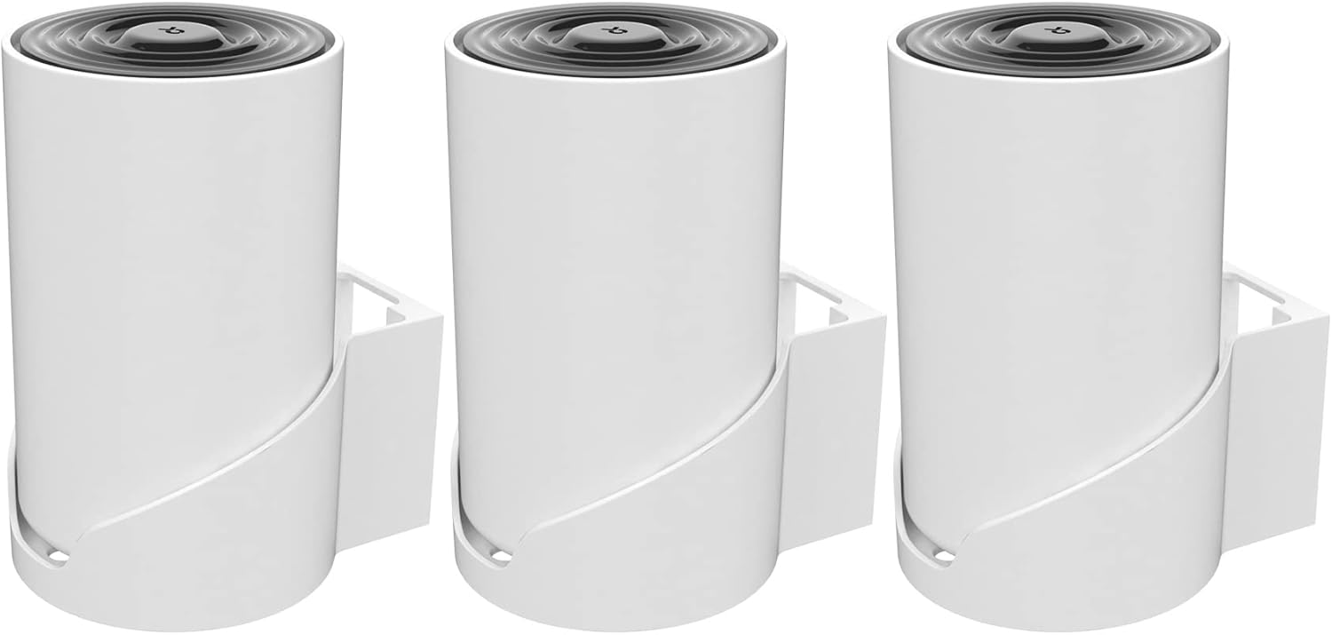 Router Shelf Wall Mount for Tp Link Deco X68 XE75 XE75 Pro AXE5400 Deco Mesh WiFi 6E WiFi Router Holder Stand Bracket Shelf Cable Organizer with Screw Mounting Kit (White-3pack)