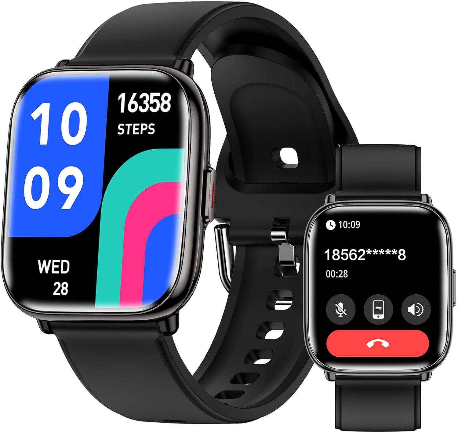 Smart Watches for Men Women with Blood Pressure Monitor, 1.75″ AMOLED AI Voice Fitness Tracker, Da GPT AI Smartwatch, Heart Rate/Sleep Monitor, IP68 Waterproof, 120+ Activity Tracker for Android iOS
