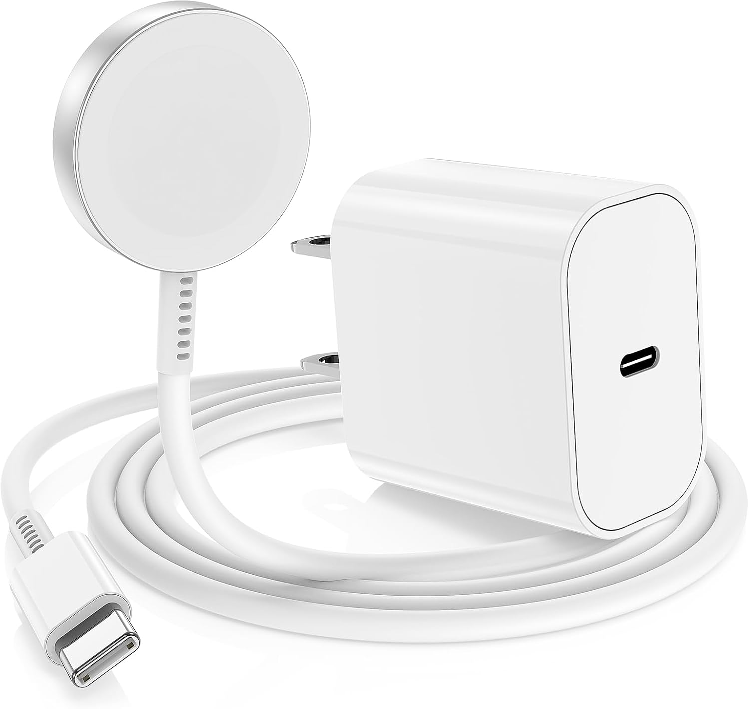 USB C Apple Watch Charger, [Apple MFi Certified] Magnetic iWatch Fast Charging Cable Cord 6ft with 20W Type C Wall Charger Plug Block for Apple Watch Series Ultra 2/Ultra/Series 9/8/7/SE/6/5/4/3/2/1