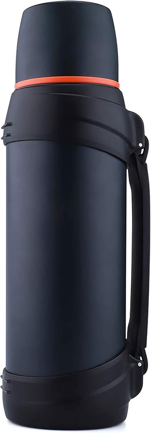 Large Thermosflask- 85oz Stainless Steel Insulated Bottle for Travel with BPA Free Cup – 2.5L Oversized Vacuum Insulated Thermoses with Handle and Strap for Hot & Cold Drinks(Blue)
