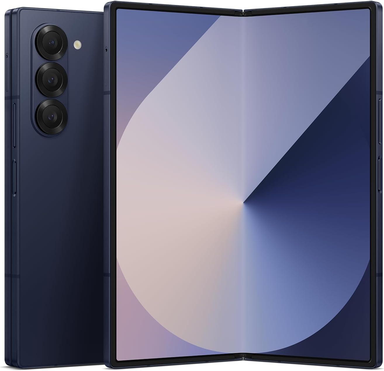 Samsung Galaxy Z Fold 6, 256GB Unlocked Android Smartphone, Circle to Search, Hands-Free Interpreter, AI Photo Edits, Foldable Display for Multitasking, 2024, US 1 Yr Warranty, Navy