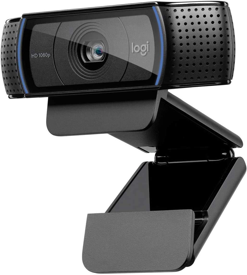 Logitech C920e / C920 HD Webcam, Full HD 1080p Video Calling and Recording, Dual Stereo Audio, Stream Gaming – Black