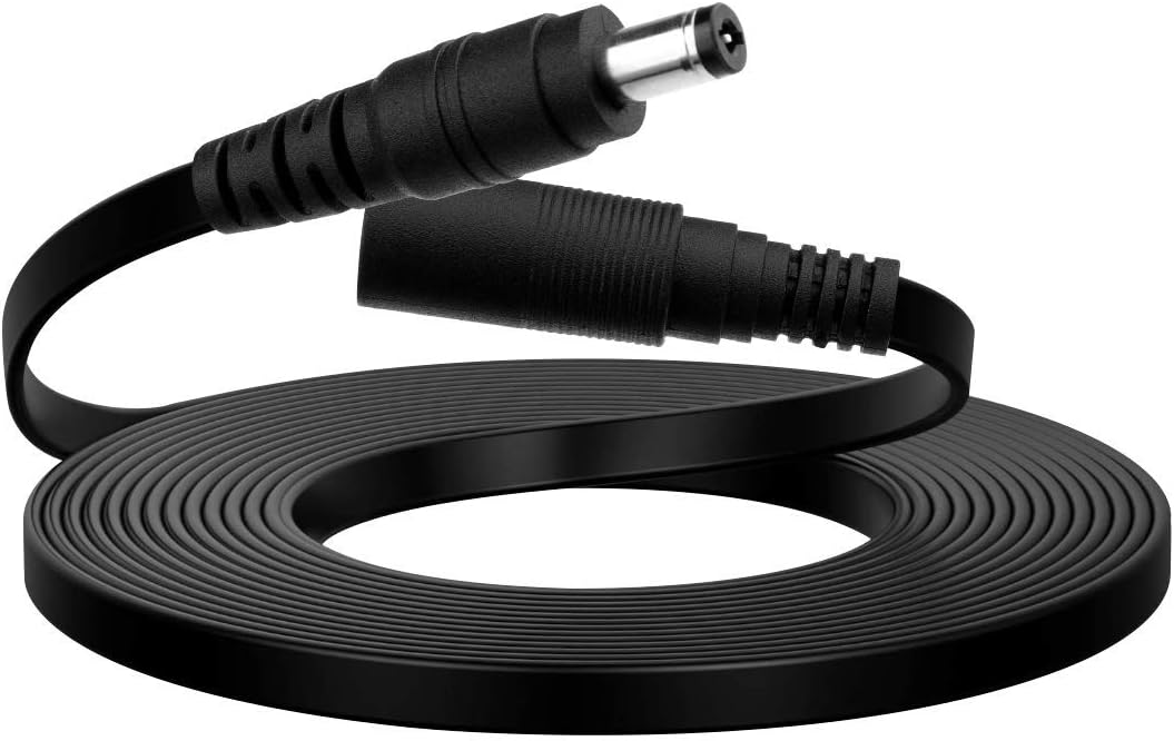 Extension Power Cord Replacement for Echo Show 8, Show 10 3rd Generation, Echo Show 2nd Gen, Amazon Echo 4th Gen – 10 ft Long DC Charger Cable