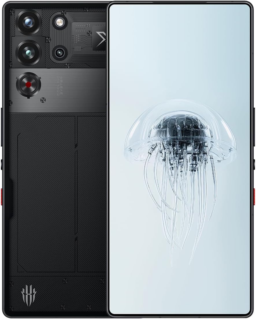 REDMAGIC 10 Pro Smartphone 5G, 144Hz Gaming Phone, 6.85″ FHD+, Under Display Camera, Snapdragon 8 Elite Android Phone, 16+512GB, 80W Charger, Dual-Sim, Unlocked Phone Transparent