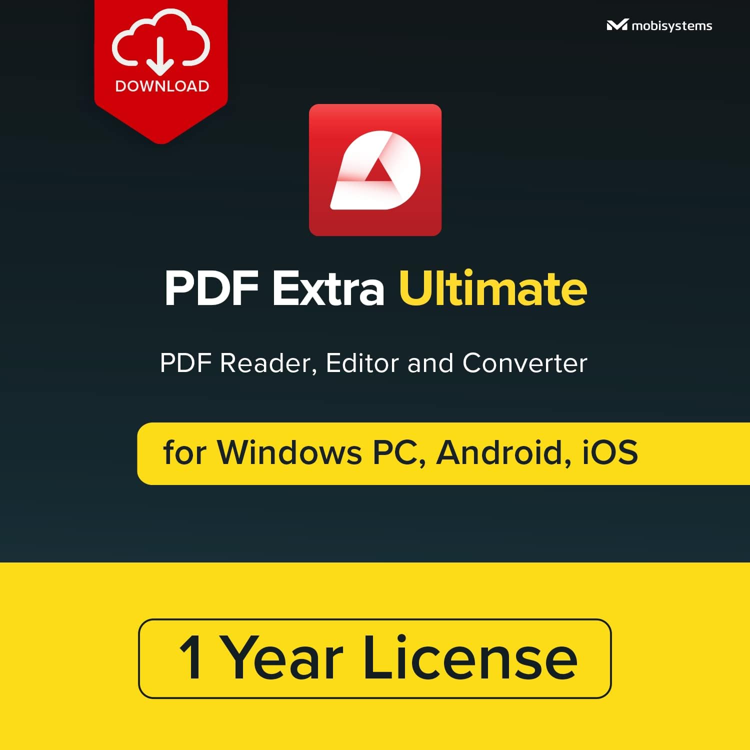 PDF Extra Ultimate | Compete PDF Reader and Editor | Create, Edit, Convert, Combine, Comment, Fill & Sign PDFs | Yearly License | 1 Windows PC & 2 Mobile Devices| 1 User [Online Code]