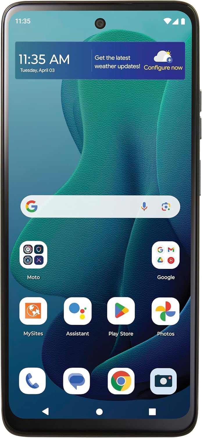 TracFone Motorola Moto g 5G (2024) [Activation Promotion] Locked Prepaid Smartphone, 128GB, Gray – Includes $20 Unlimited Talk, Text, & 4GB Data 30-Day Plan