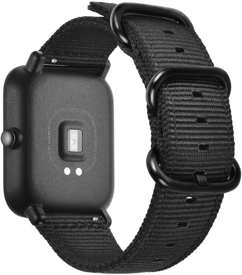 for Amazfit GTS/GTS 2 / GTS 2 Mini/GTS 2e / GTS 3/ GTS 4 Mini/GTS 4 / Active Bands, Soft Nylon Replacement Strap Watch Band for Amazfit Bip/Bip 3 Pro/Bip U Pro