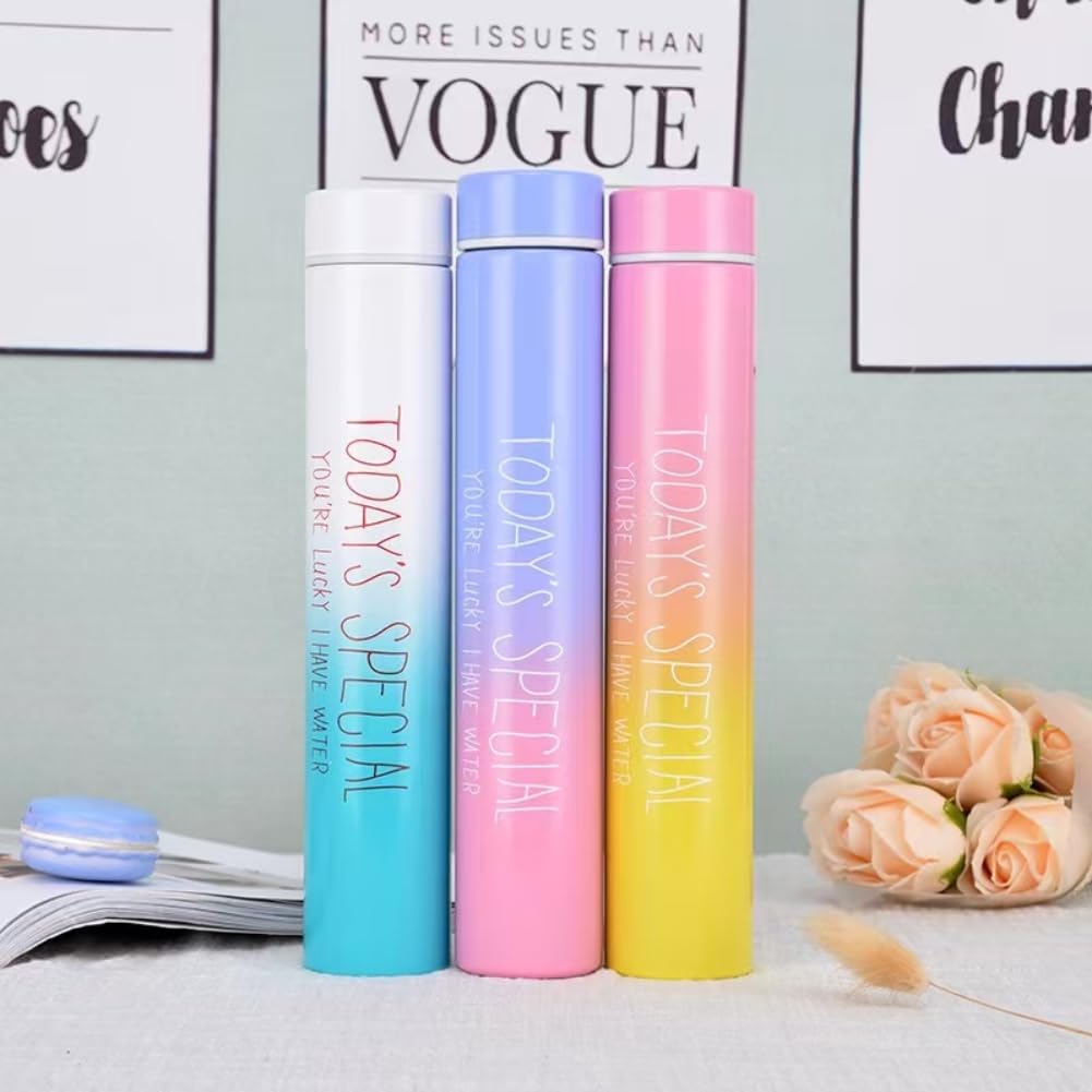 Stainless Steel Insulated Water Bottle, Small Water Bottle for Cold and Hot Drinks,Coffee,Tea， Stainless for Sports, Gym, Travel, School, BPA Free，Leak Proof 10oz (Purple)