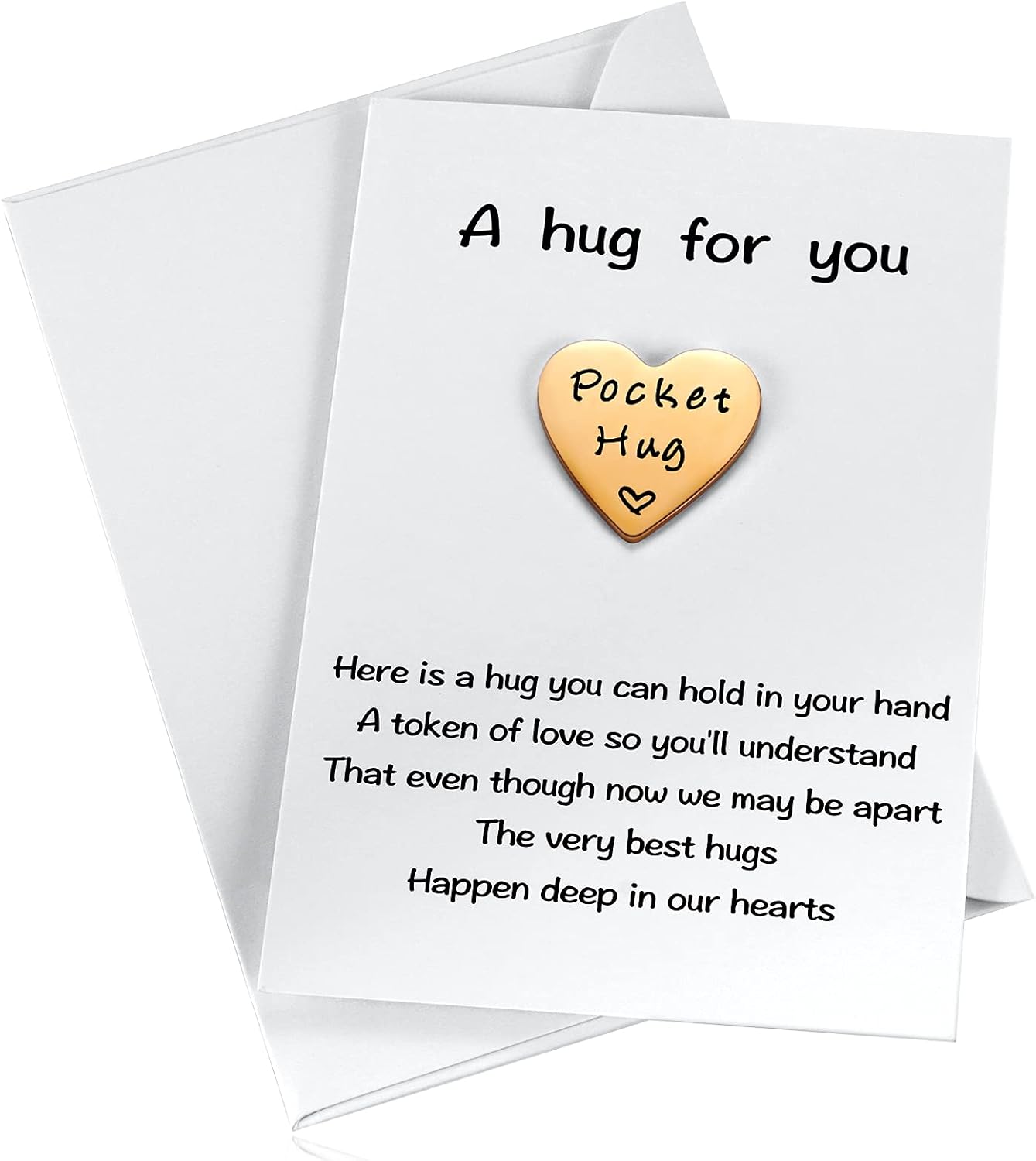 MIXJOY Cute Little Heart Pocket Hug Token & Gift Card – Isolation NHS Social Distancing Thinking of You Love Gift For Family and Friends