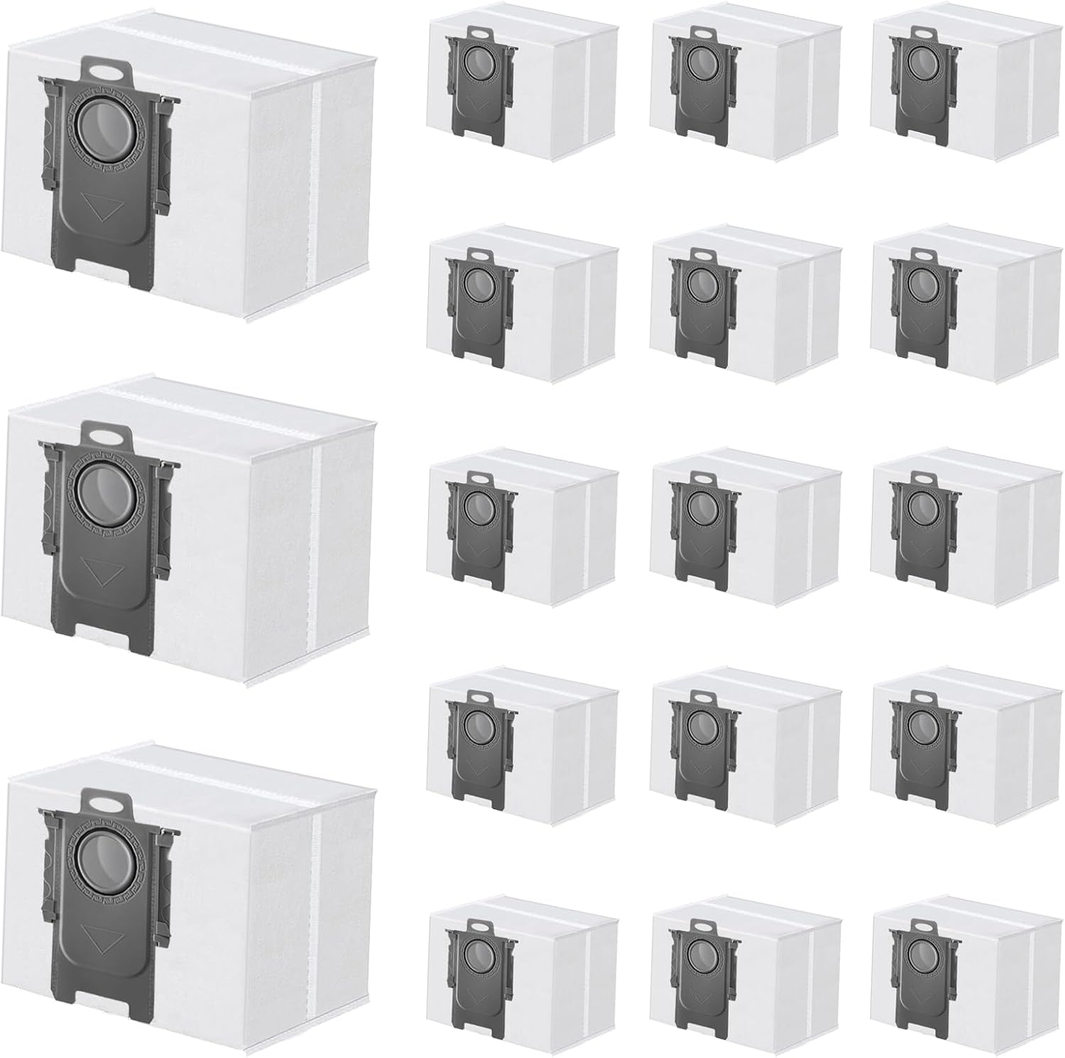 ApexOne 18 Packs Vacuum Dust Bags for Roborock S8 Pro Ultra/ S8+/ S7 Max Ultra/ S7 MaxV Ultra/ Q5+/ Q7+/ Q7 Max+/ Q5 Pro+/ Q8 Max+ Clean Base Automatic Dirt Disposal Cleaners, 3L Large Capacity