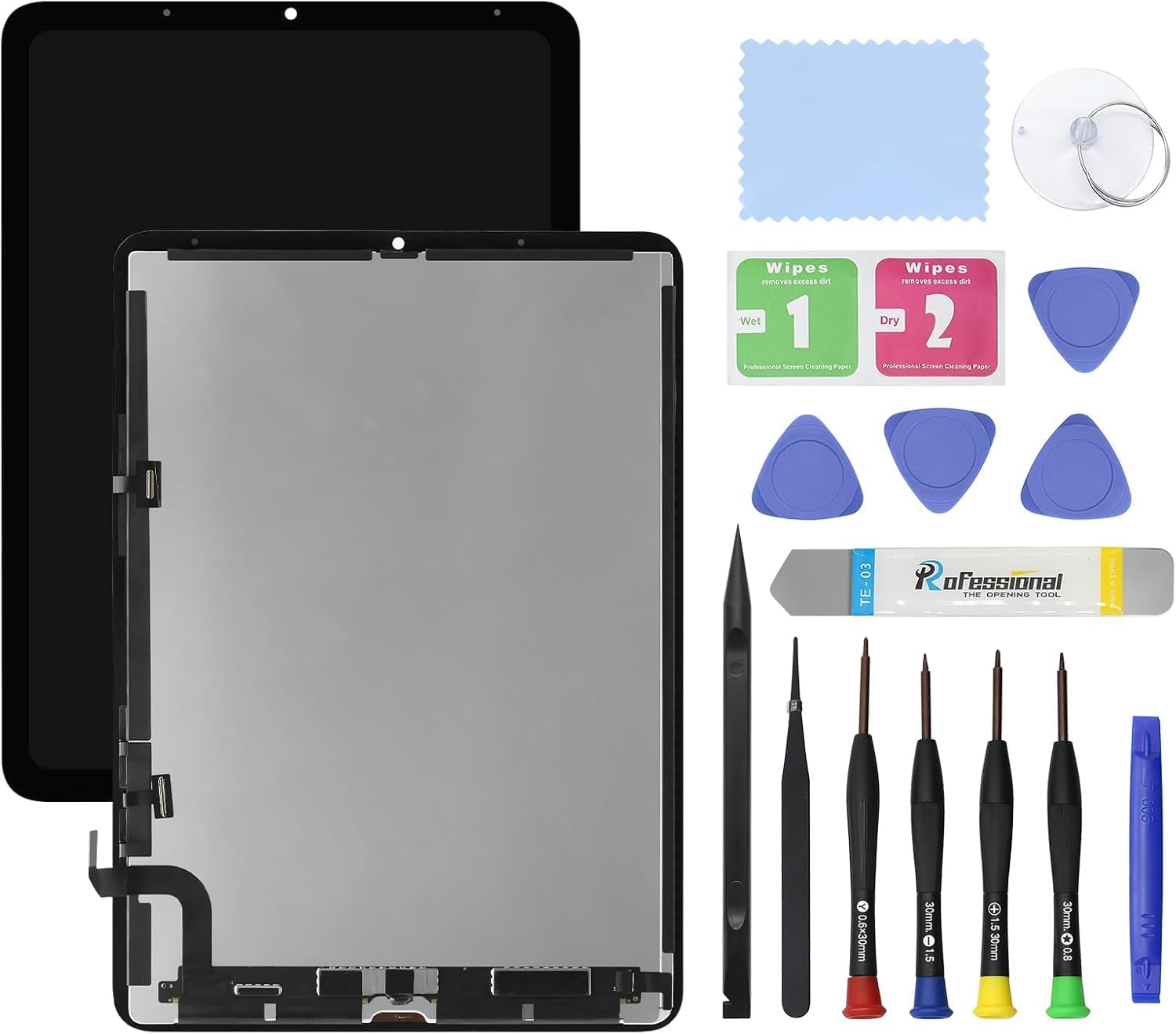 Screen Replacement for iPad Air 5 5th Generation Screen Replacement LCD and Glass Touch Digitizer Premium Kit (10.9″, A2589 A2591 A2588) with Tools – Black