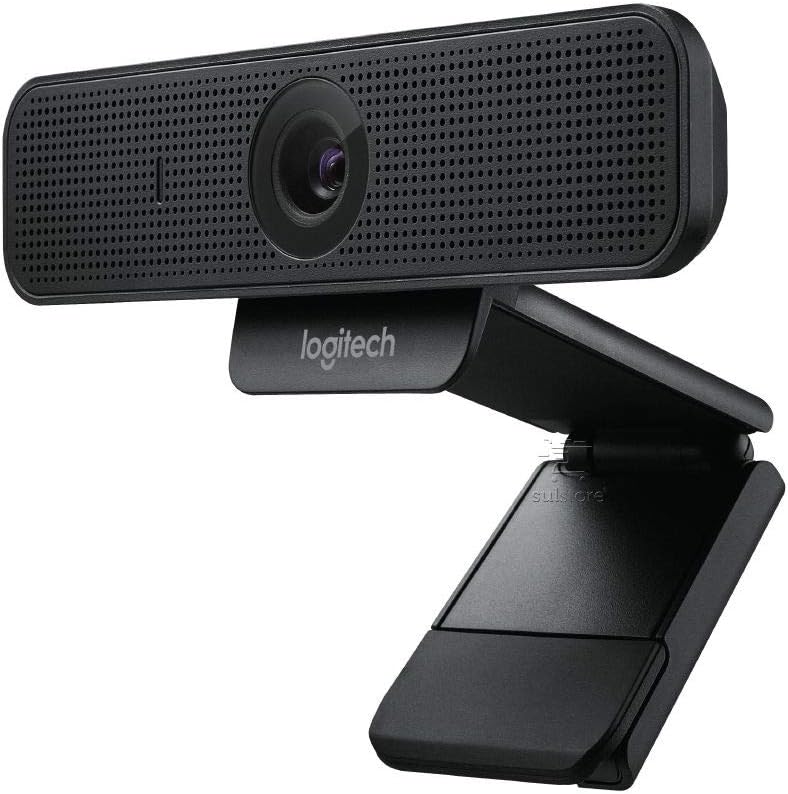Logitech C925-E Webcam, HD 1080p/30fps Video Calling, Light Correction, Autofocus, Clear Audio, Privacy Shade, Works with Skype Business, WebEx, Lync, Cisco, PC/Mac/Laptop/Macbook – Black