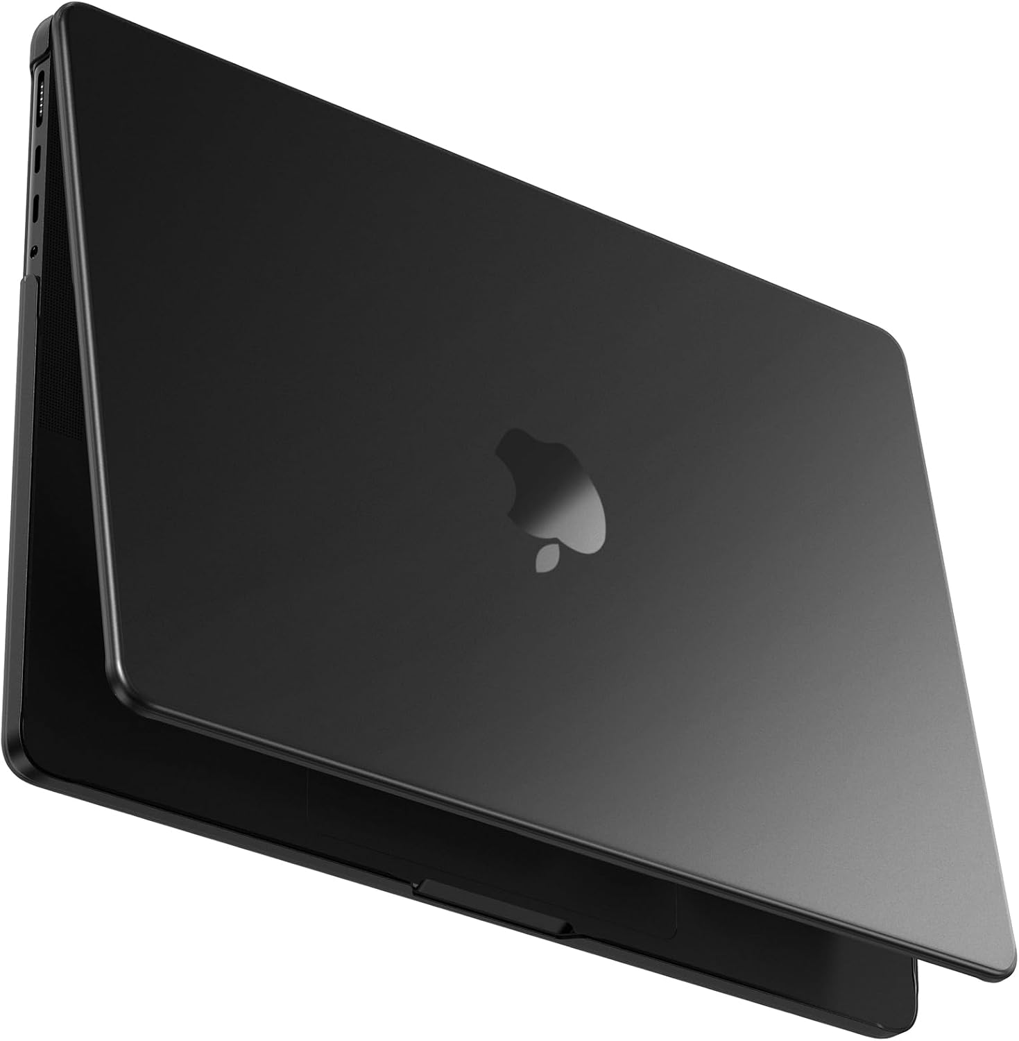 BlueSwan Matte Case for MacBook Pro 14 2025 2024-2021 M4 M3 M2 M1 Pro/Max, Compatible A3401 A3112 A2992 A2918 A2779 A2442, Hard Shell Protective Cover, Space Black Clear