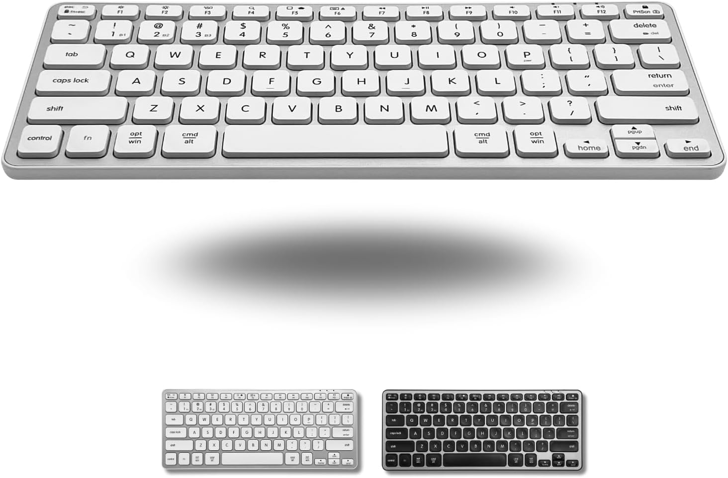 Macally Compact Bluetooth Keyboard for Mac – Premium Multi Device Connectivity – Compatible Apple Wireless Keyboard for MacBook Pro/Air, iMac, Mac mini, iPad, Laptop, and PC