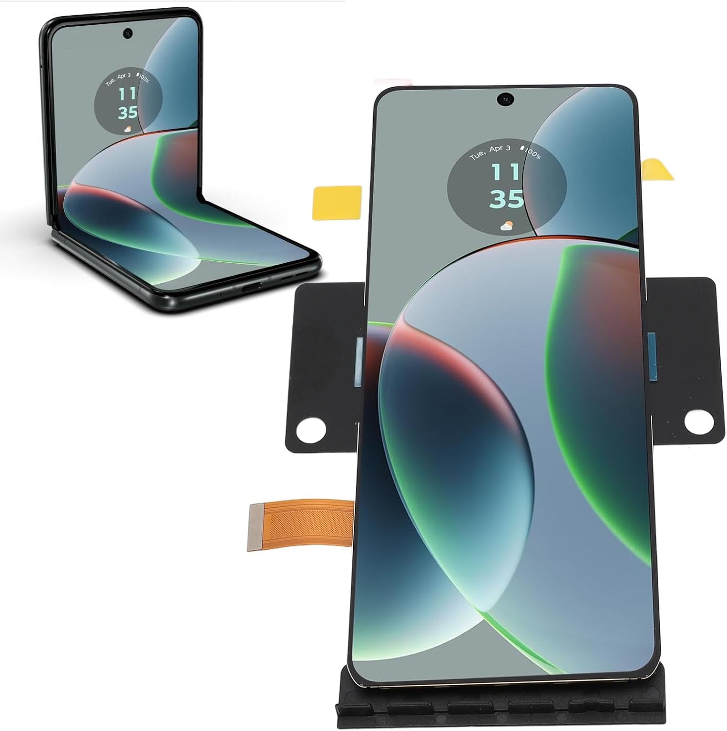 for Razr 40, Moto Razr 40 Ultra, Screen Replacement for Moto Razr 2023 razr + 2023, 6.9 inch LCD Display Touch Glass Digitizer Assembly with Tools