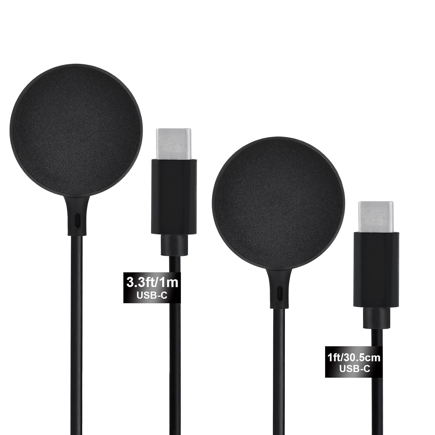 COSOOS 2-Pack USB C Charger for Samsung Watch Charger, Galaxy Watch6/6 Classic/ 5/5 Pro/4/4 Classic/3/Active 2/1, 1m Long & 30cm Short Replacement Type C Wireless Charging Cables for Galaxy Watch