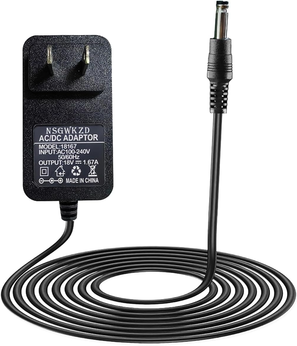 30W Power Cord Replacement for Echo Show 15, Echo Show 10 3rd Generation 2023, Echo Show 8 1st Gen/2nd Gen Power Adapter Supply Charger, Black